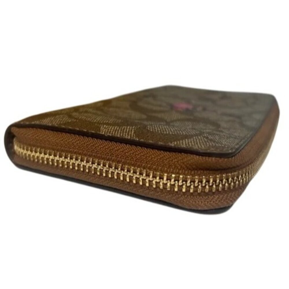 Coach Limited Edition Bonnie Cashin full zip accordion coated canvas long wallet - Picture 4 of 8